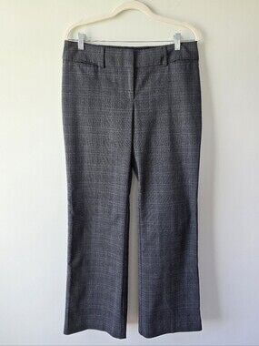 LOFT Gray Plaid Dress Pants